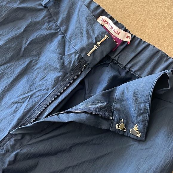 Coming of Age X Liberty London NWOT Navy/Heidi Rose Print Cuff Pants - Small - Picture 9 of 14